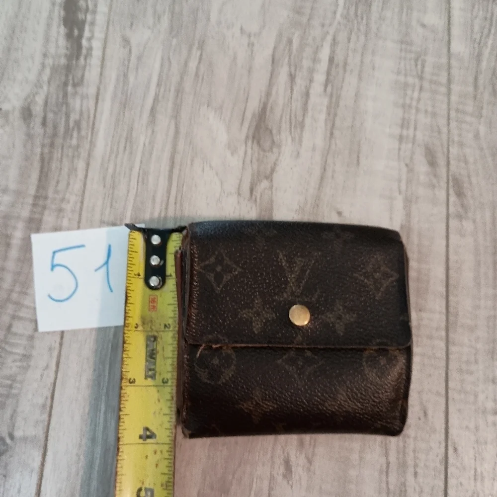 Authentic Louis Vuitton Monogram Portefeiulle Elise Trifold Wallet